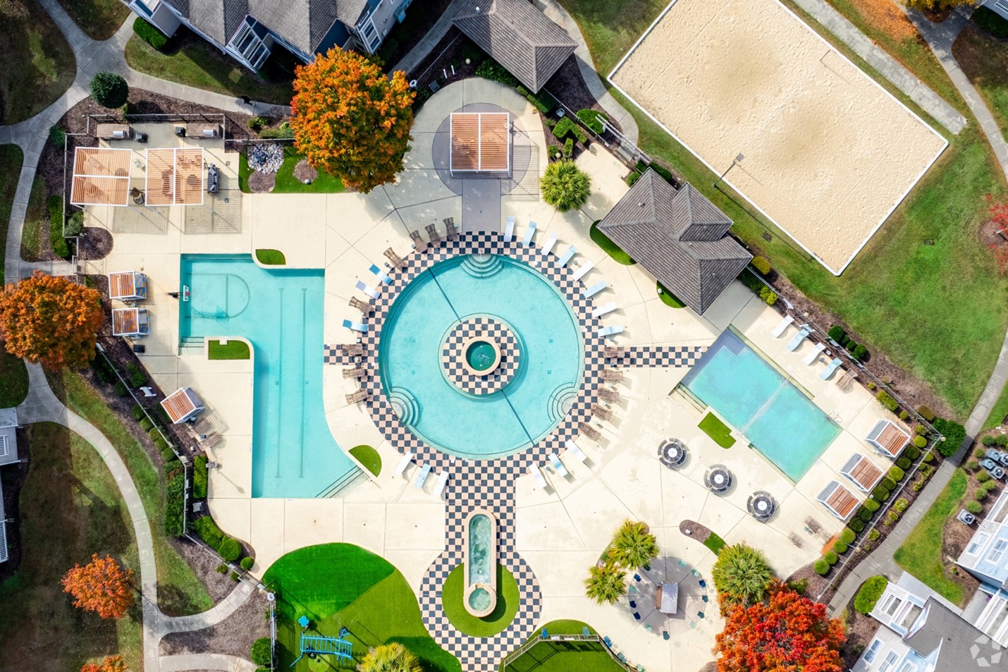 Pool Amenities by The Landing Student Living in Greenville, NC